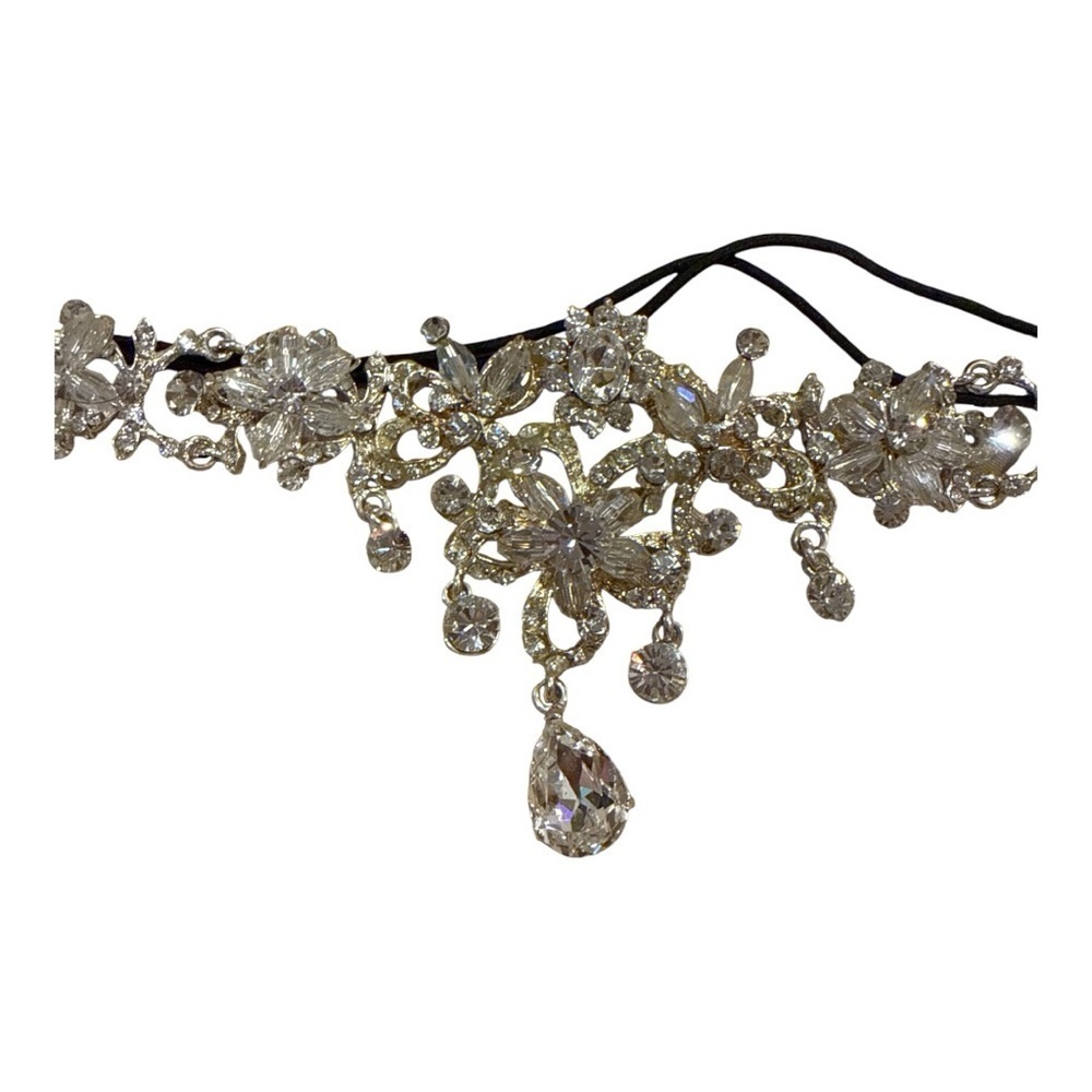 Elegant Silver Crystal Headband